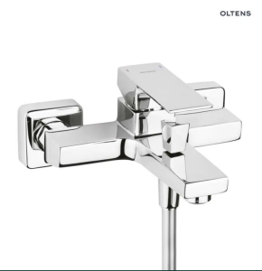 Oltens Gota bateria wannowa ścienna chrom 33001100 (OUTLET)